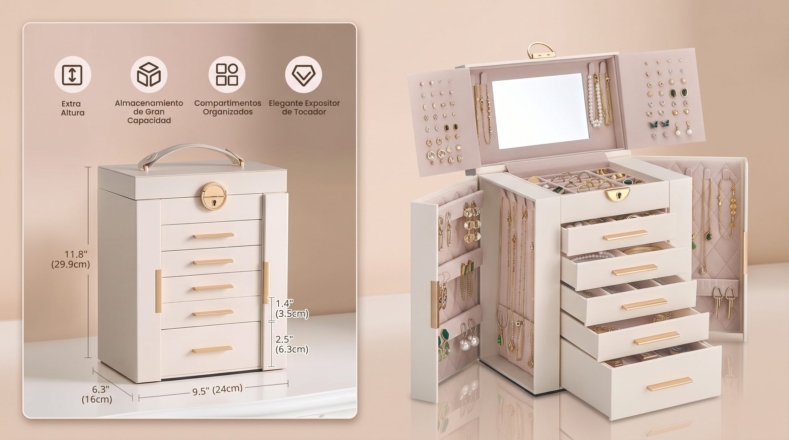 Joyeros Imprescindibles: El Secreto para Organizar tus Accesorios 3 Joyeros Imprescindibles: El Secreto para Organizar tus Accesorios 3